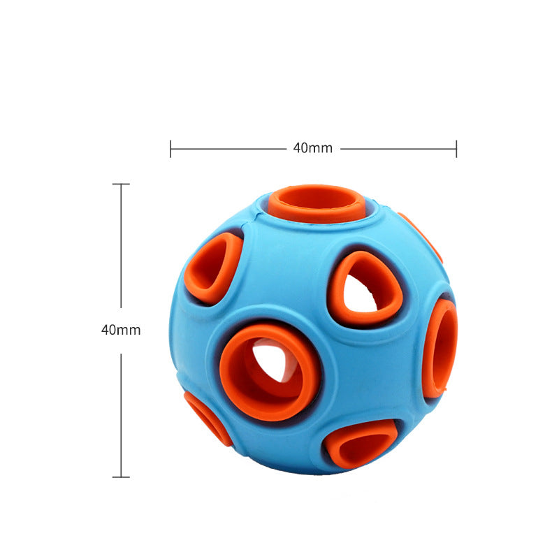 Glow-in-the-Dark Dog Toy Ball for Chewing and Night Play