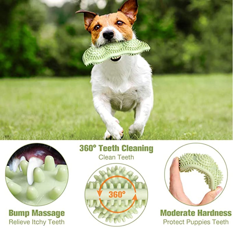 Bite-Resistant Dog Chew Toy Ball for Interactive Dental Play - image 2