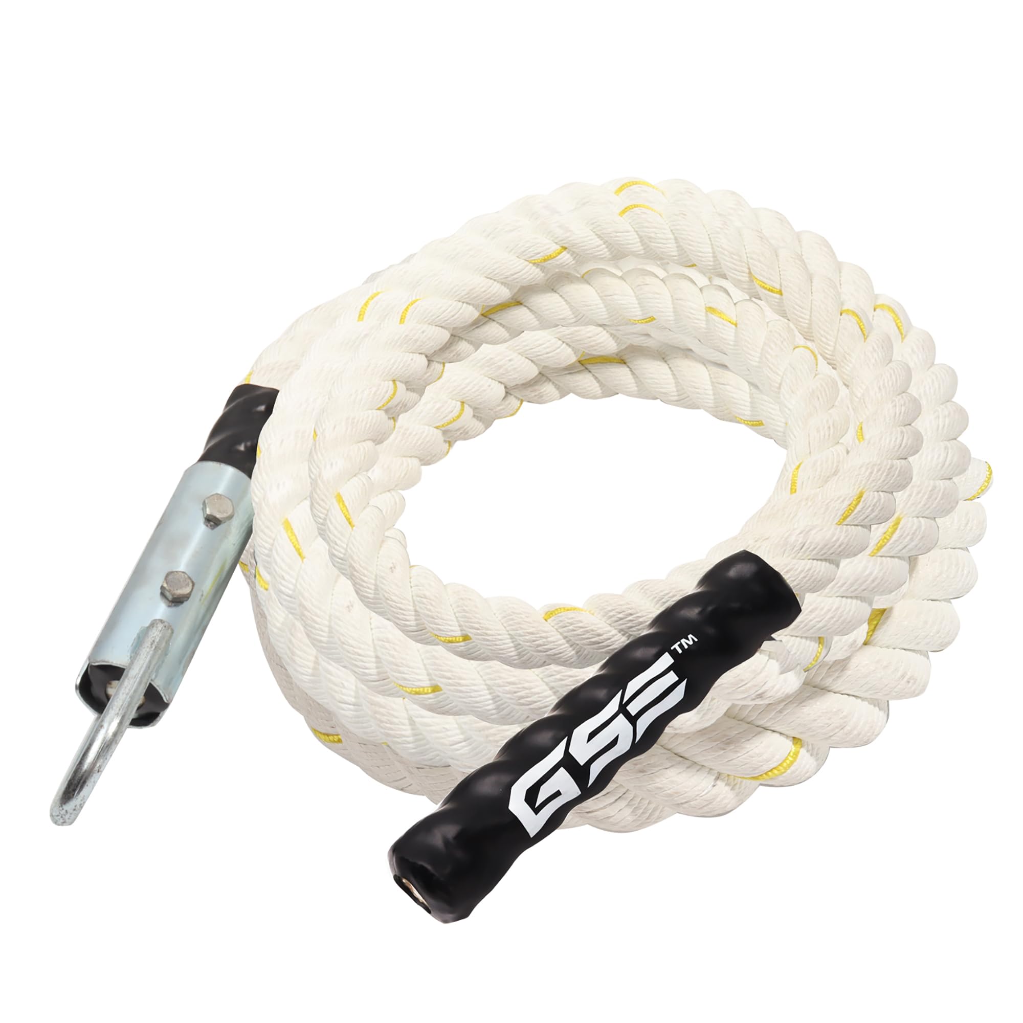 GSE Games & Sports Expert Gym Climbing Rope Polyester Workout Rope for Indoor/Outdoor and Home Workouts. Great for Climbing Exercises Strength Training - 61015202530 Feet Lengths Available