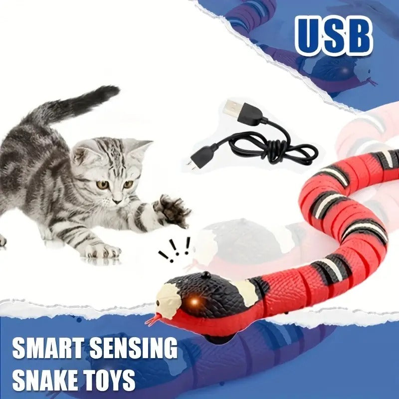 USB Rechargeable Interactive Cat Snake Toy for Indoor Exercise - image 4