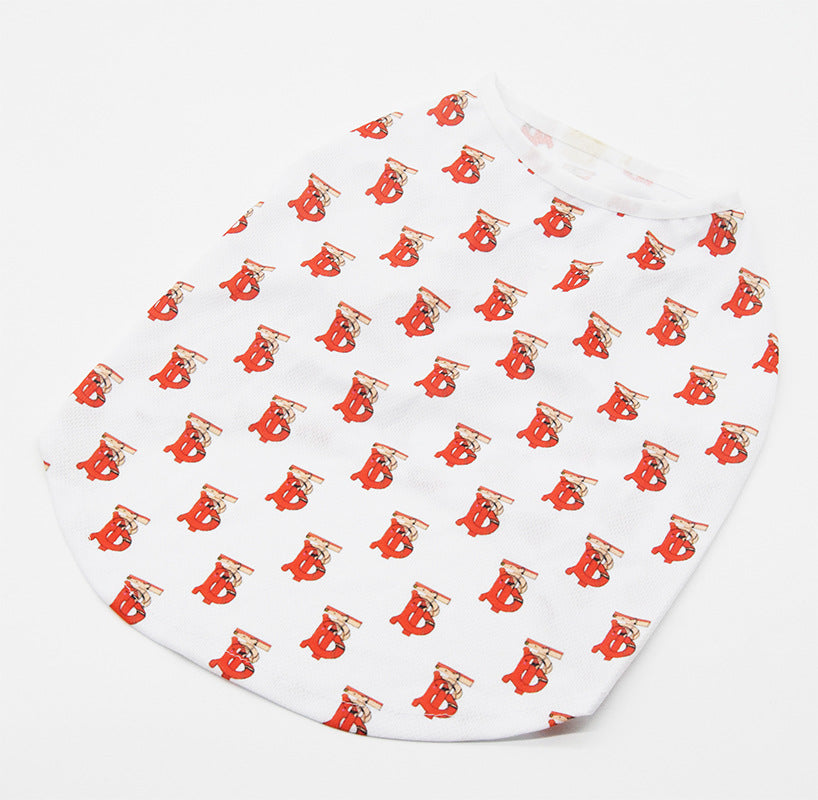 Summer Printed Pet Vest for Small Dogs, Lightweight Dog Shirt - image 2