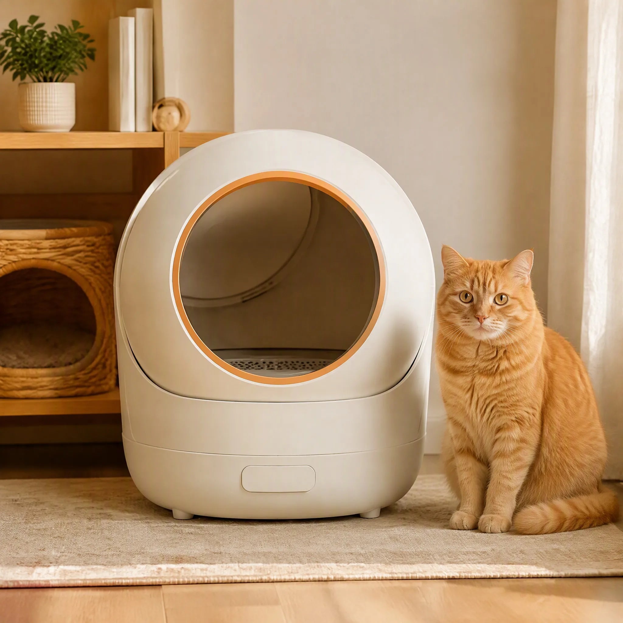 Minimalist Self-Cleaning Cat Litter Box