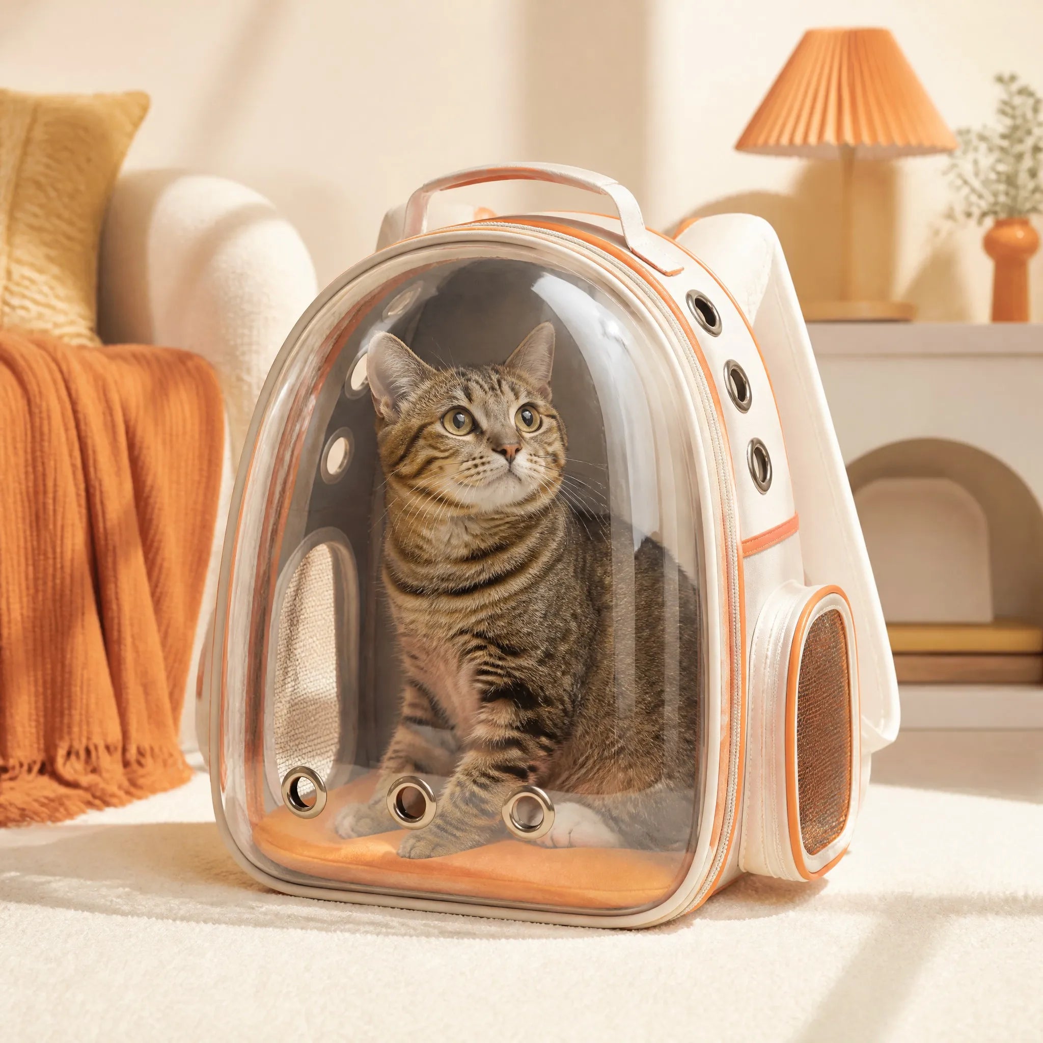 PawNest Clear Panorama Astronaut Pet Backpack