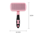 Automatic pet hair remover brush for dogs and cats