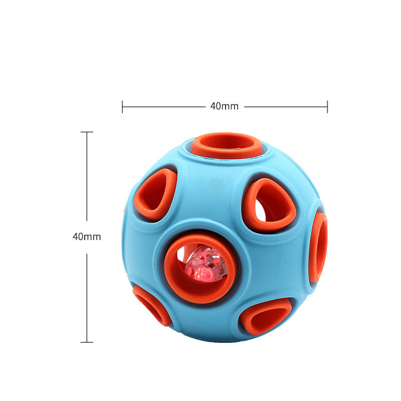 Glow-in-the-Dark Dog Toy Ball for Chewing and Night Play