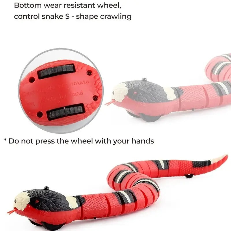 USB Rechargeable Interactive Cat Snake Toy for Indoor Exercise - image 6