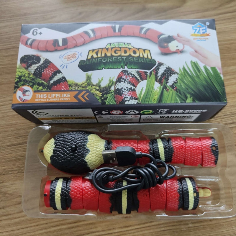 USB Rechargeable Interactive Cat Snake Toy for Indoor Exercise - image 1