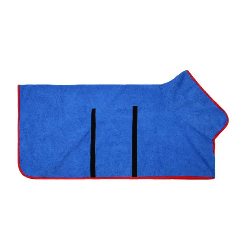Fast-Drying Dog Bathrobe Towel, Soft Microfiber Pet Robe