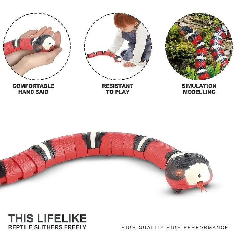 USB Rechargeable Interactive Cat Snake Toy for Indoor Exercise - image 5