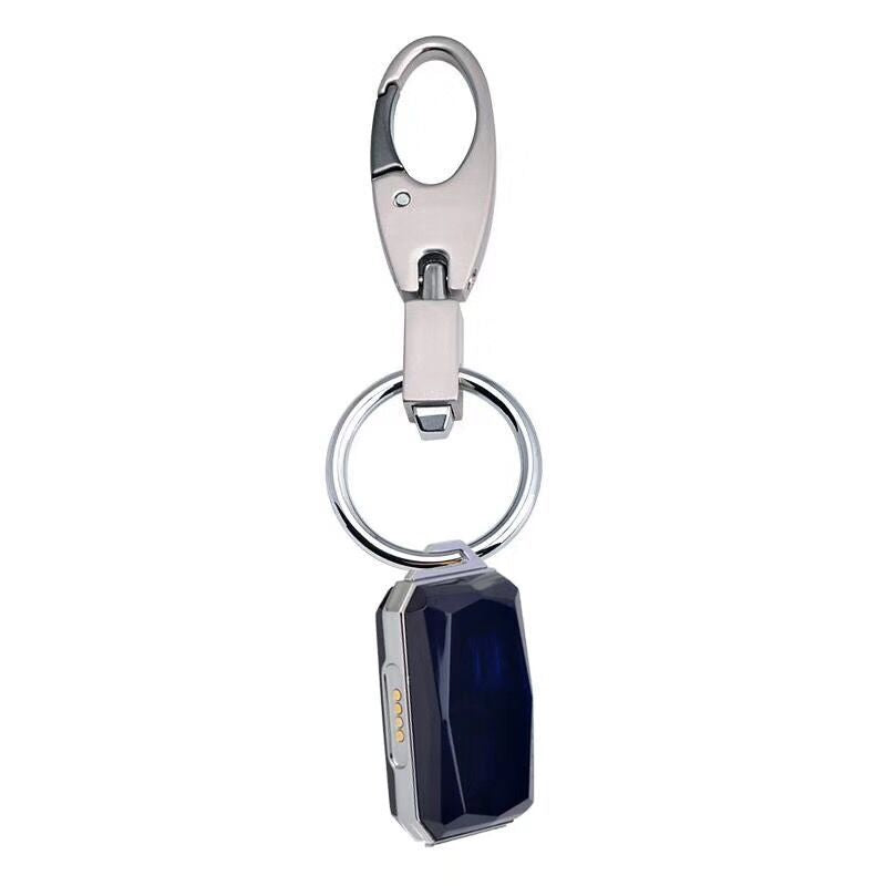 Blue GPS pet tracker collar for lost pet location tracking