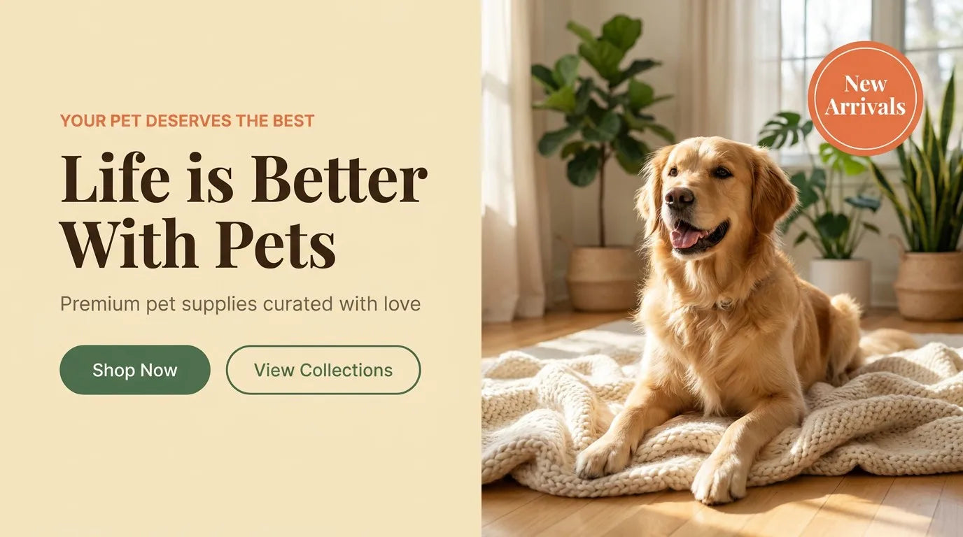 Happy pet with its owner